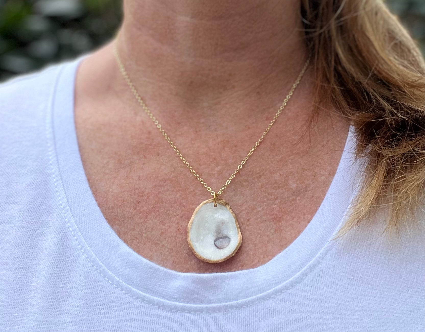 Dainty Oyster Shell Necklace