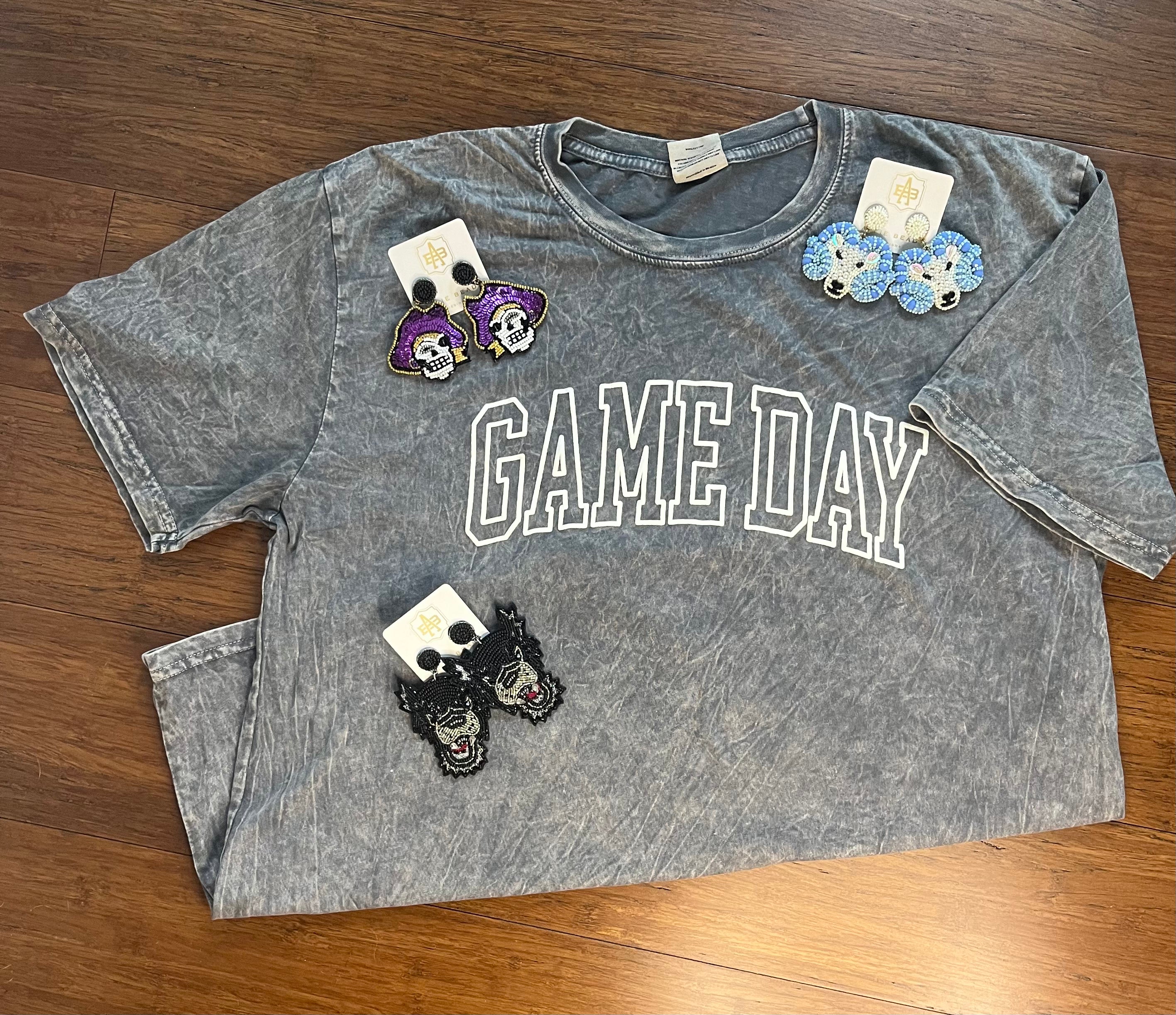 Game Day Oversized Mineral Washed Top